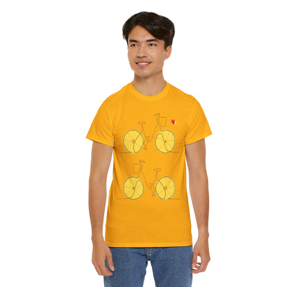 Lemon Bicycle Unisex Heavy Cotton Tee - Fun Graphic Shirt for Cyclists