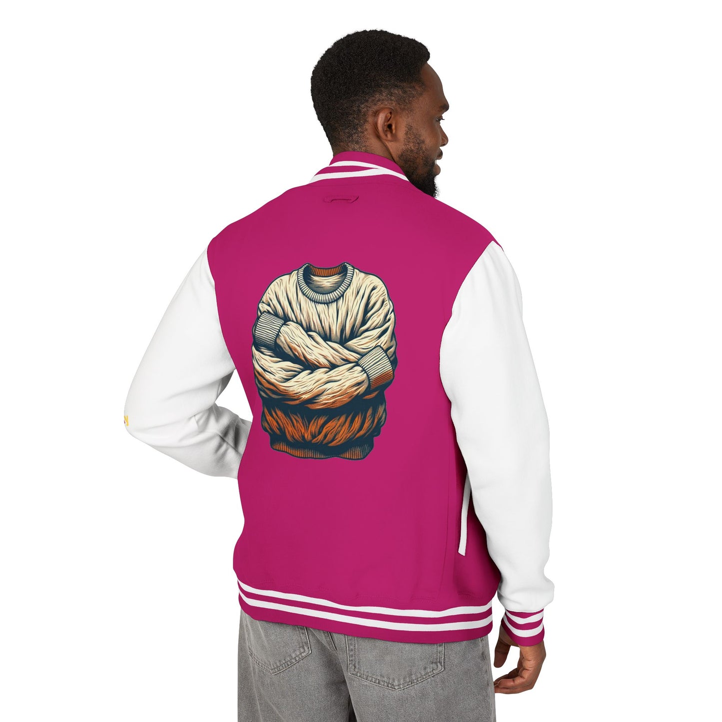 Premium Heavyweight Letterman Jacket - Vintage Athletic Style