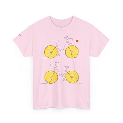 Lemon Bicycle Unisex Heavy Cotton Tee - Fun Graphic Shirt for Cyclists