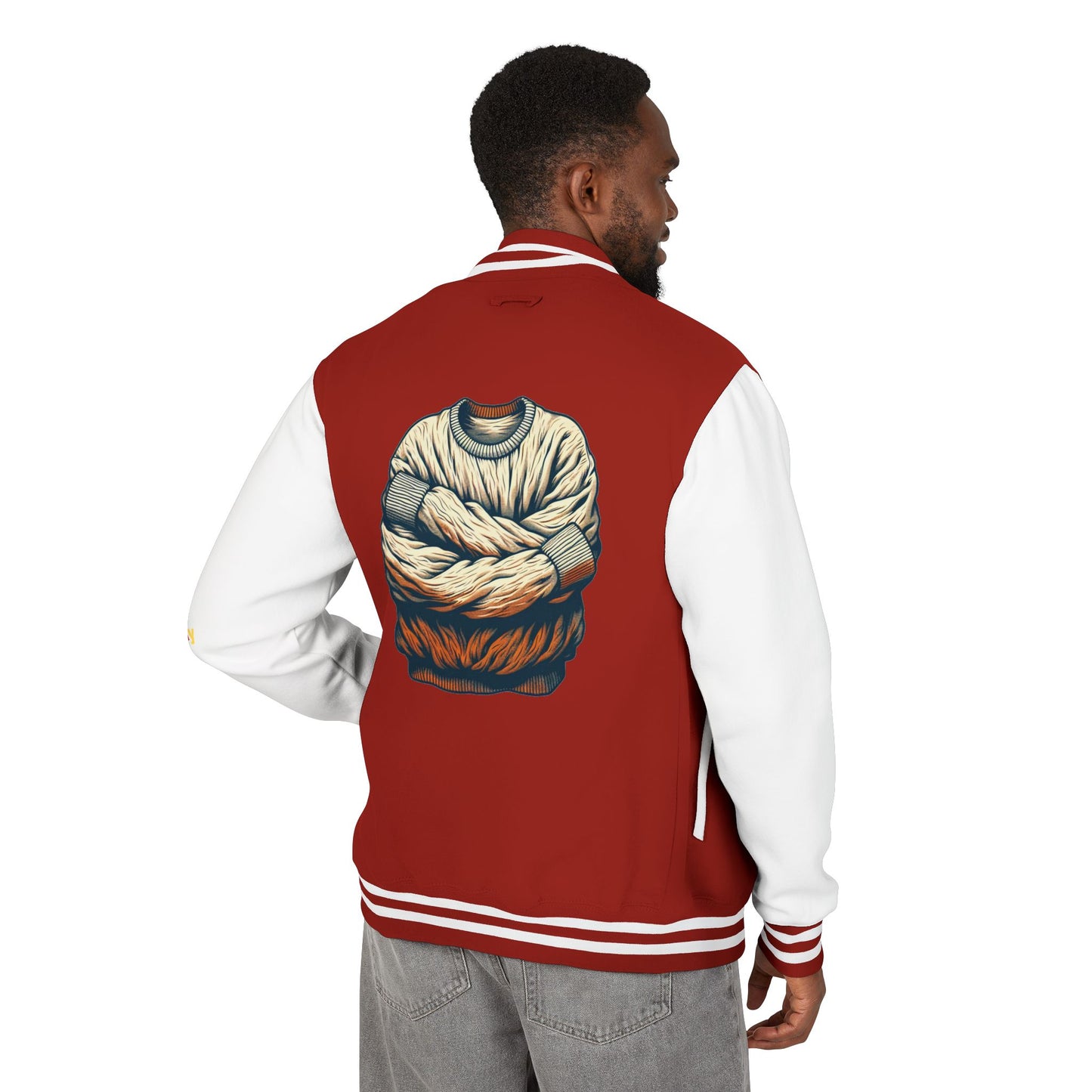 Premium Heavyweight Letterman Jacket - Vintage Athletic Style