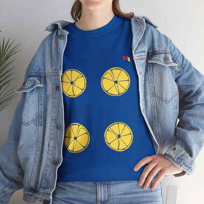 Lemon Bicycle Unisex Heavy Cotton Tee - Fun Graphic Shirt for Cyclists