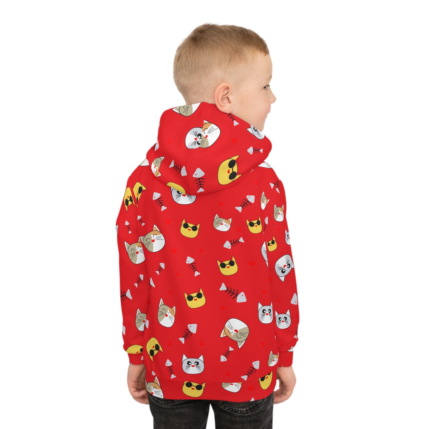 Red Obay Kids Nature Hoodie - Bright Red Children's Pullover