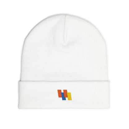 Cozy Knit Beanie - Vibrant Embroidery, Warm Winter Hat, Perfect Gift for Him/Her, Trendy Outdoor Accessory