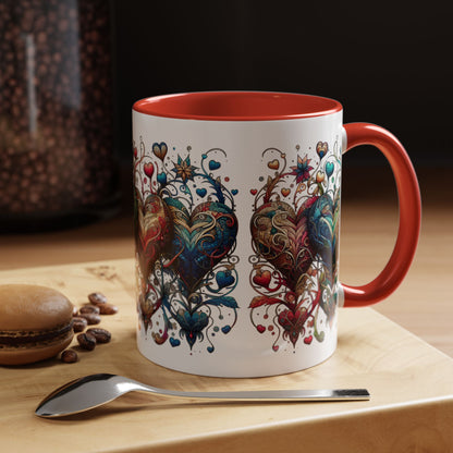 Romantic Heart Coffee Mug - Perfect for Coffee Lovers