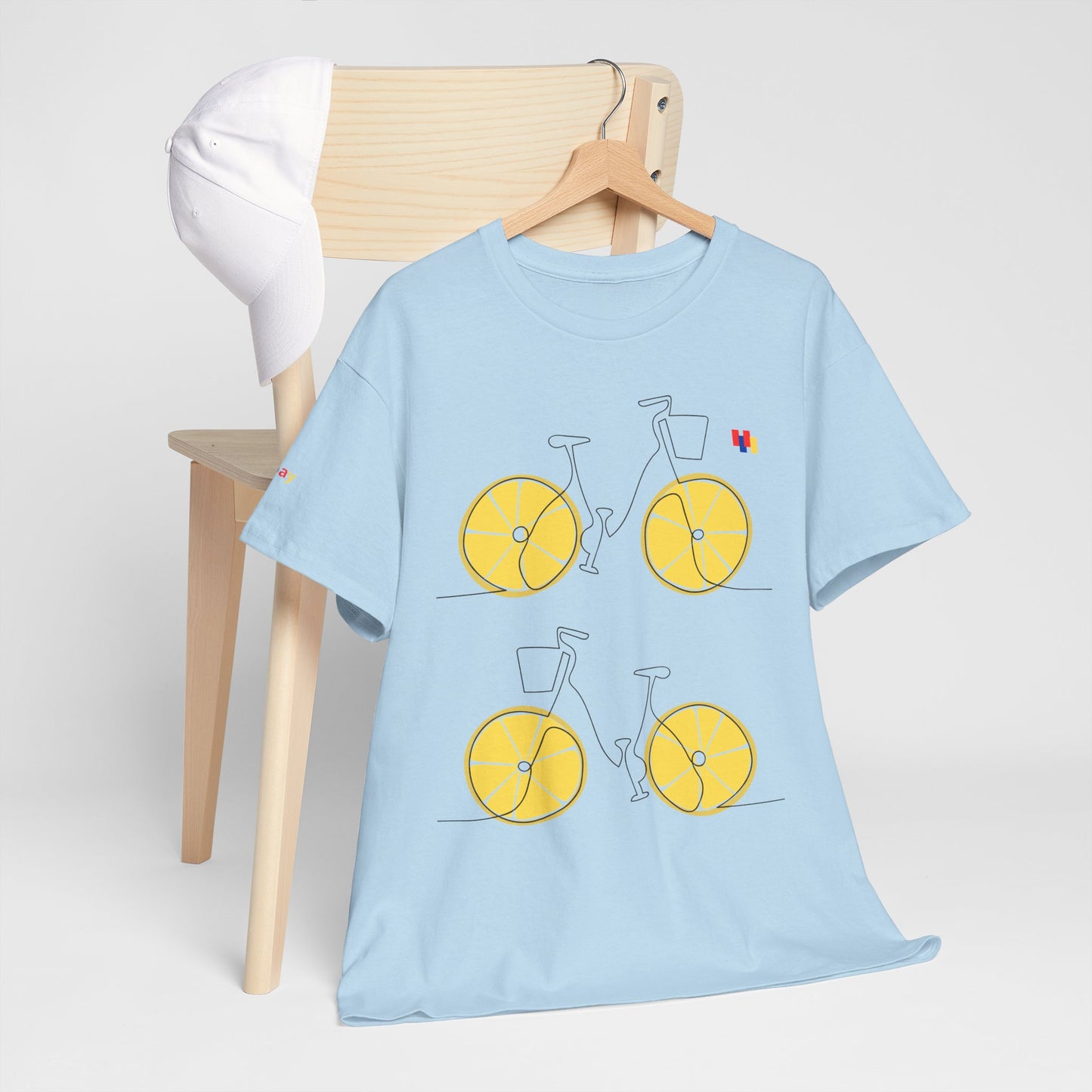 Lemon Bicycle Unisex Heavy Cotton Tee - Fun Graphic Shirt for Cyclists