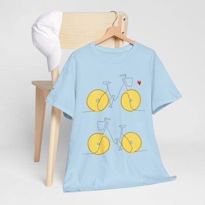 Lemon Bicycle Unisex Heavy Cotton Tee - Fun Graphic Shirt for Cyclists