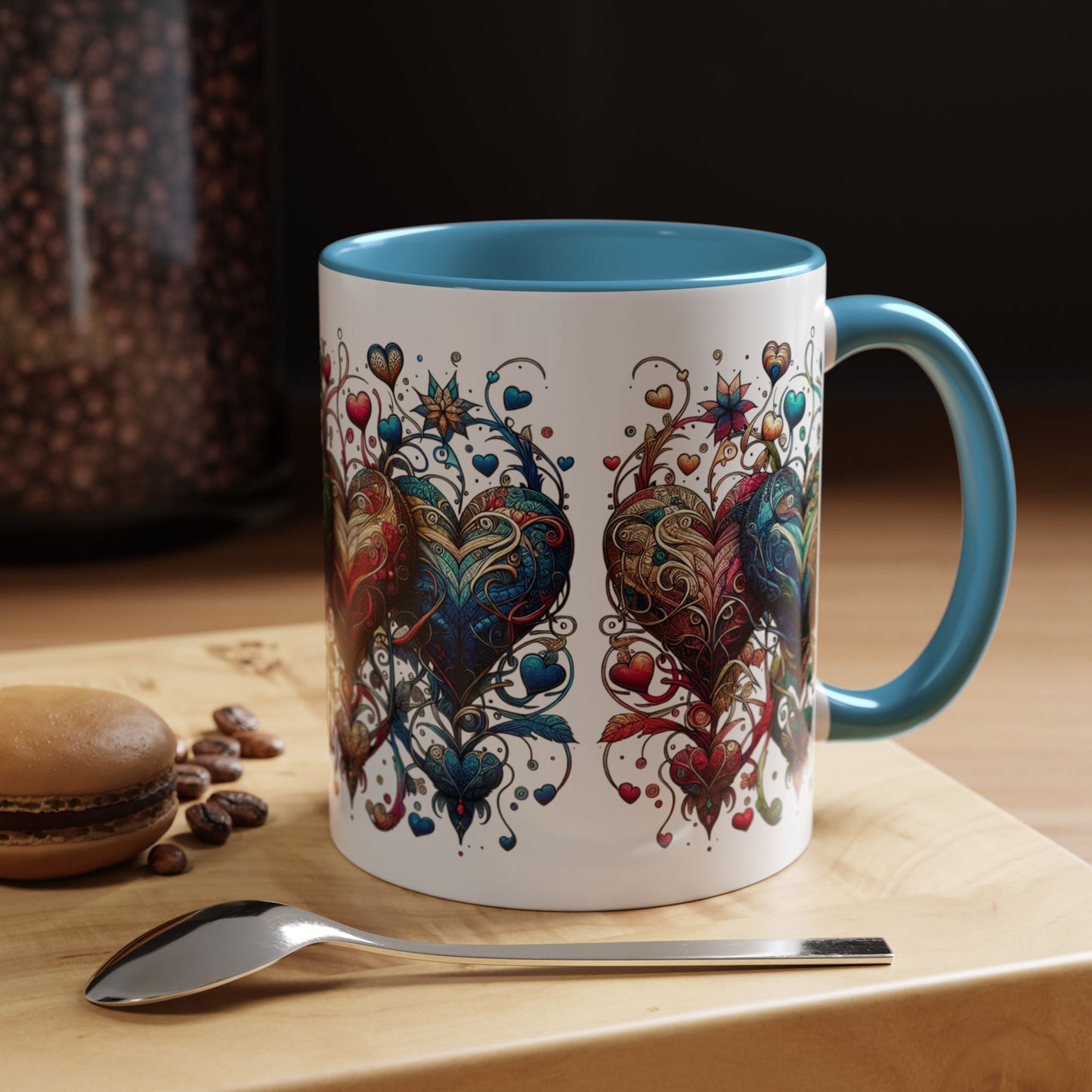 Romantic Heart Coffee Mug - Perfect for Coffee Lovers