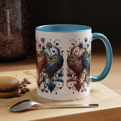 Romantic Heart Coffee Mug - Perfect for Coffee Lovers