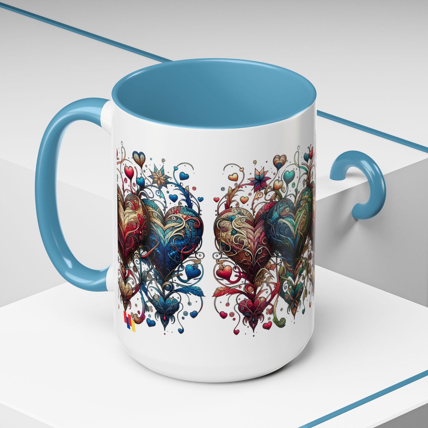 Romantic Heart Coffee Mug - Perfect for Coffee Lovers