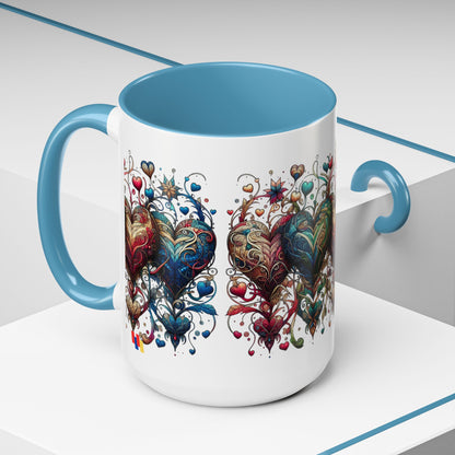 Romantic Heart Coffee Mug - Perfect for Coffee Lovers