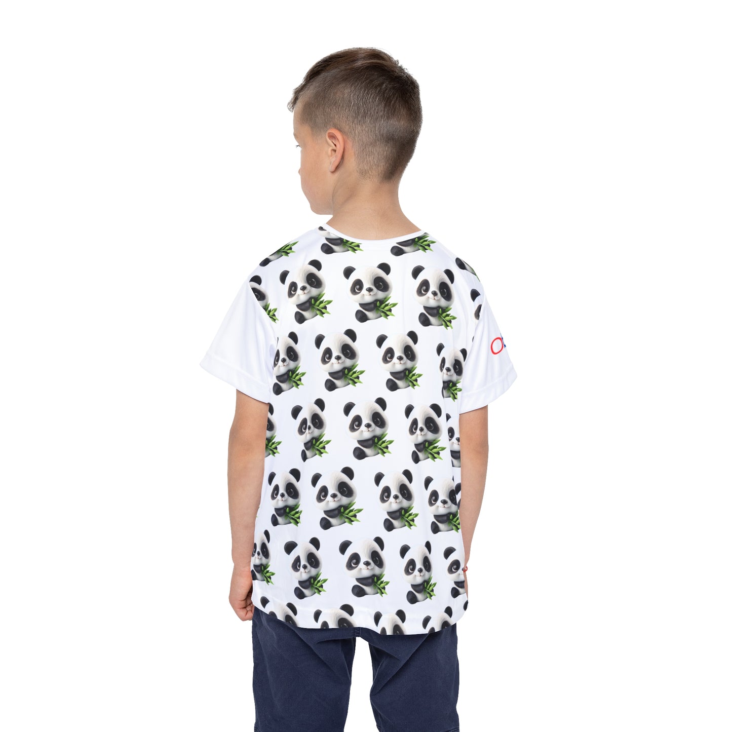 Panda Print Kids Sports Jersey - Adorable Athletic Tee for Playtime
