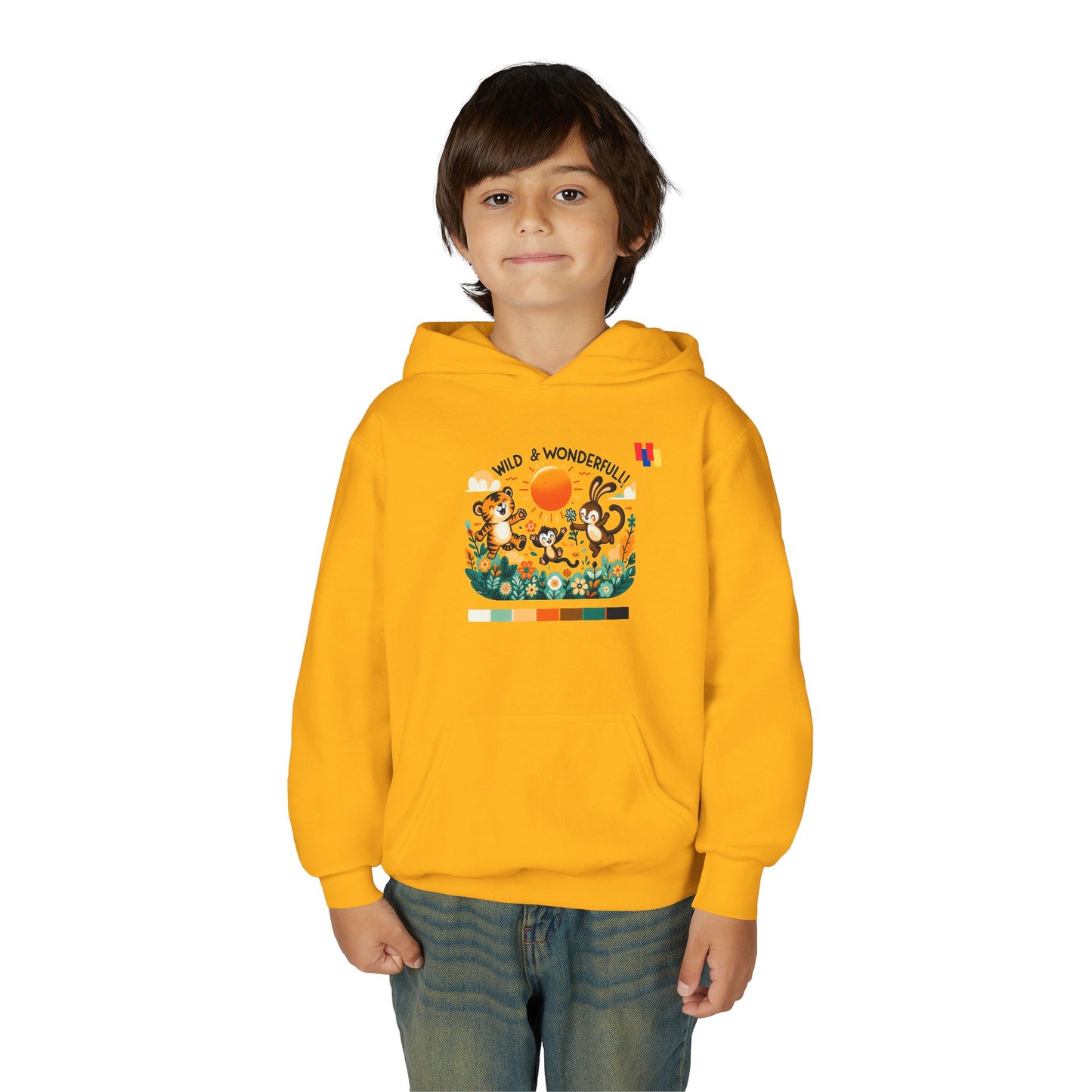 Obay Wild & Wonderful Youth Hoodie - Cozy Animal Design for Adventurous Kids