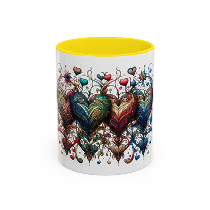 Romantic Heart Coffee Mug - Perfect for Coffee Lovers