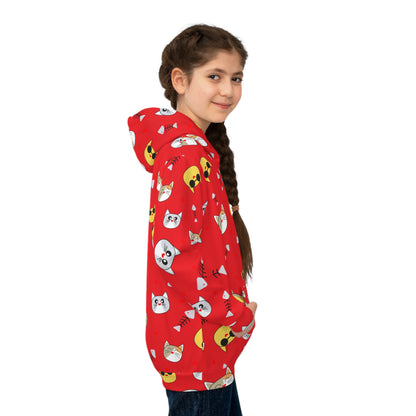 Red Obay Kids Nature Hoodie - Bright Red Children's Pullover