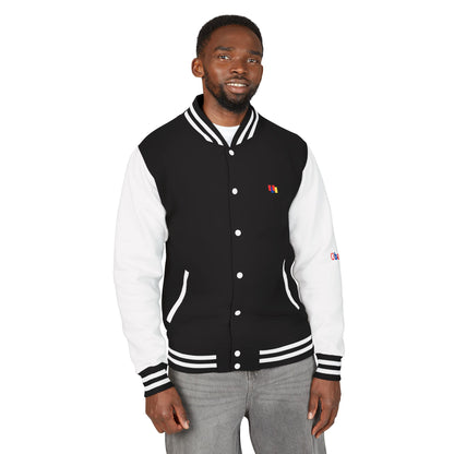 Premium Heavyweight Letterman Jacket - Vintage Athletic Style