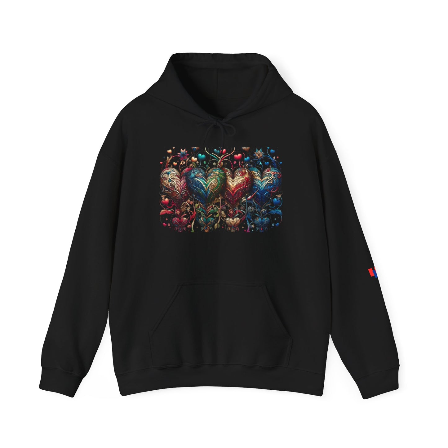 Love-Struck Hearts Hoodie - Ultra-Soft Unisex Comfort That Steals Hearts