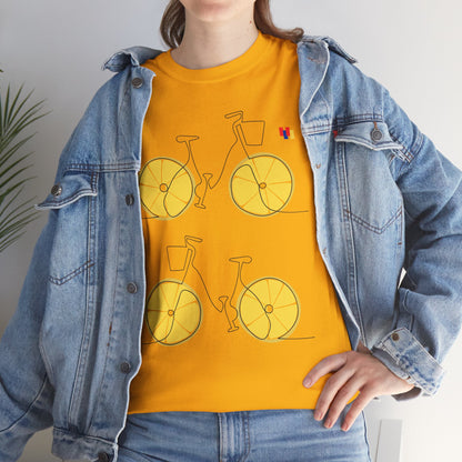 Lemon Bicycle Unisex Heavy Cotton Tee - Fun Graphic Shirt for Cyclists