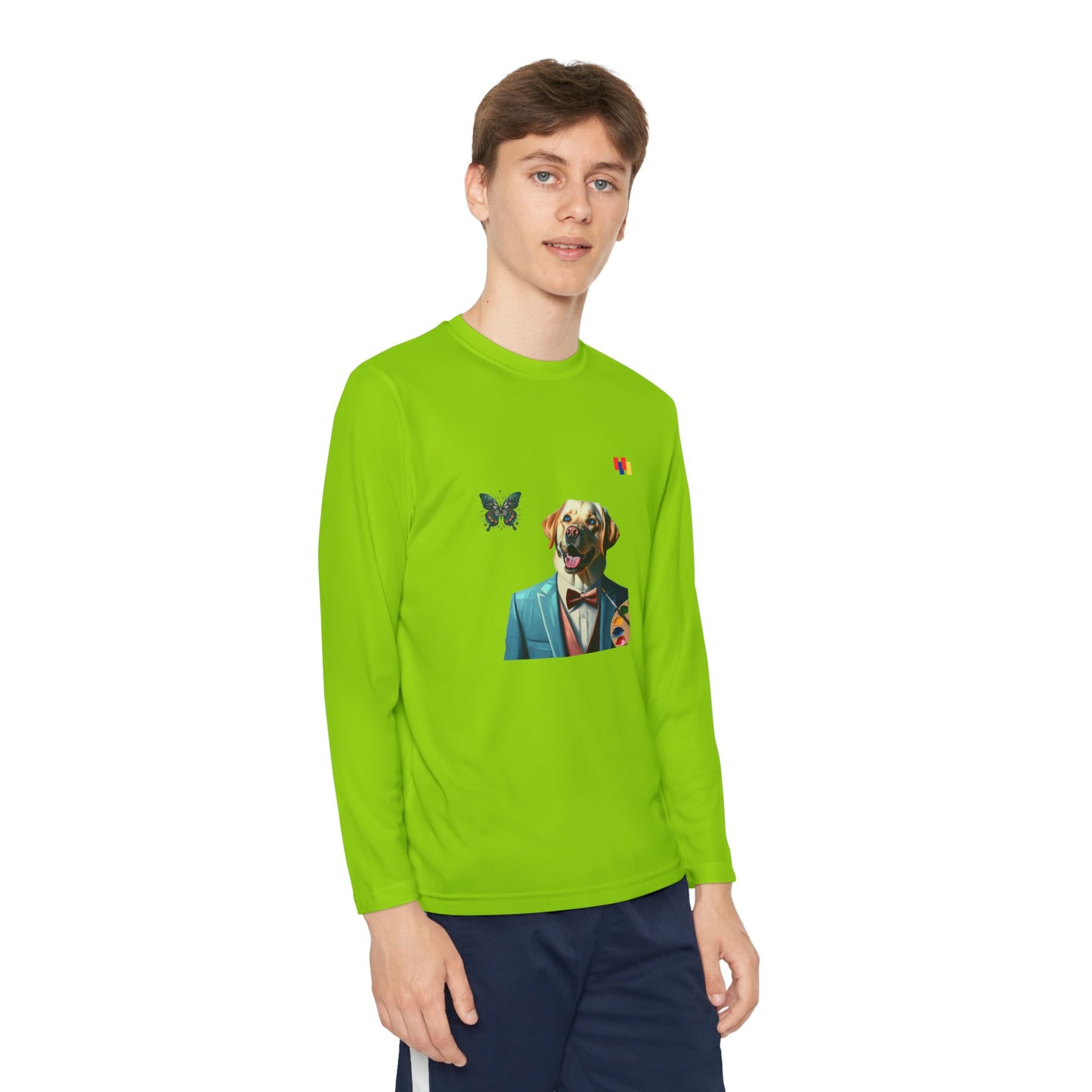 Paws Claws Youth Dog-Themed Long Sleeve Tee - Fun Gift for Animal Lovers, Perfect for Everyday Wear