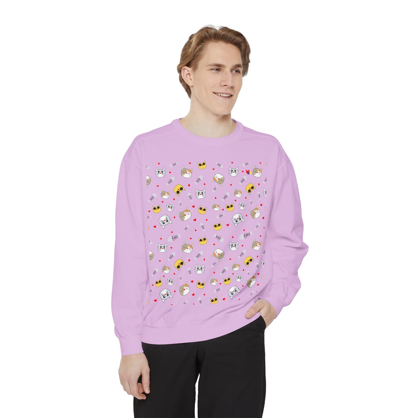 Adorable Cat Lover's Dream Sweatshirt - Ultra-Soft Garment-Dyed Comfort