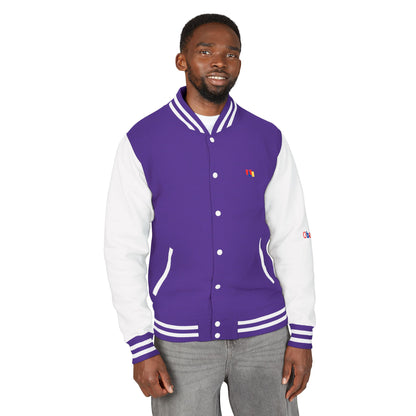 Premium Heavyweight Letterman Jacket - Vintage Athletic Style