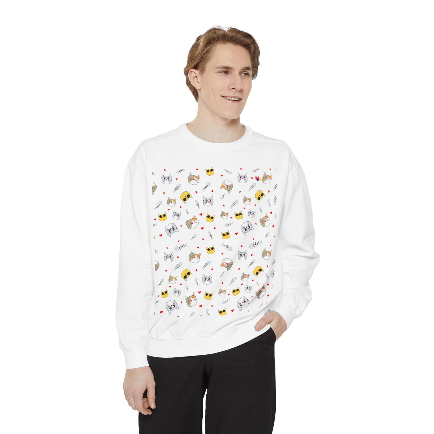 Adorable Cat Lover's Dream Sweatshirt - Ultra-Cozy Unisex Design