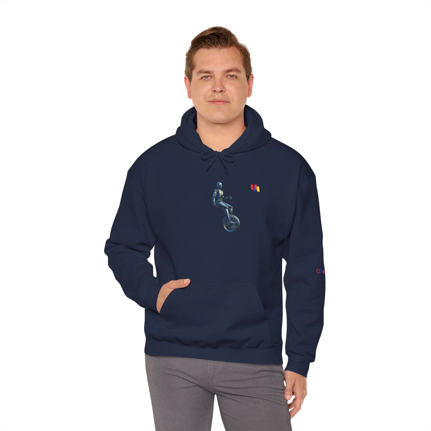 Unicyclist Art Hoodie - Cozy Unisex Sweatshirt, Perfect Everyday Casual Wear
