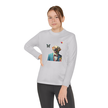 Paws Claws Youth Dog-Themed Long Sleeve Tee - Fun Gift for Animal Lovers, Perfect for Everyday Wear