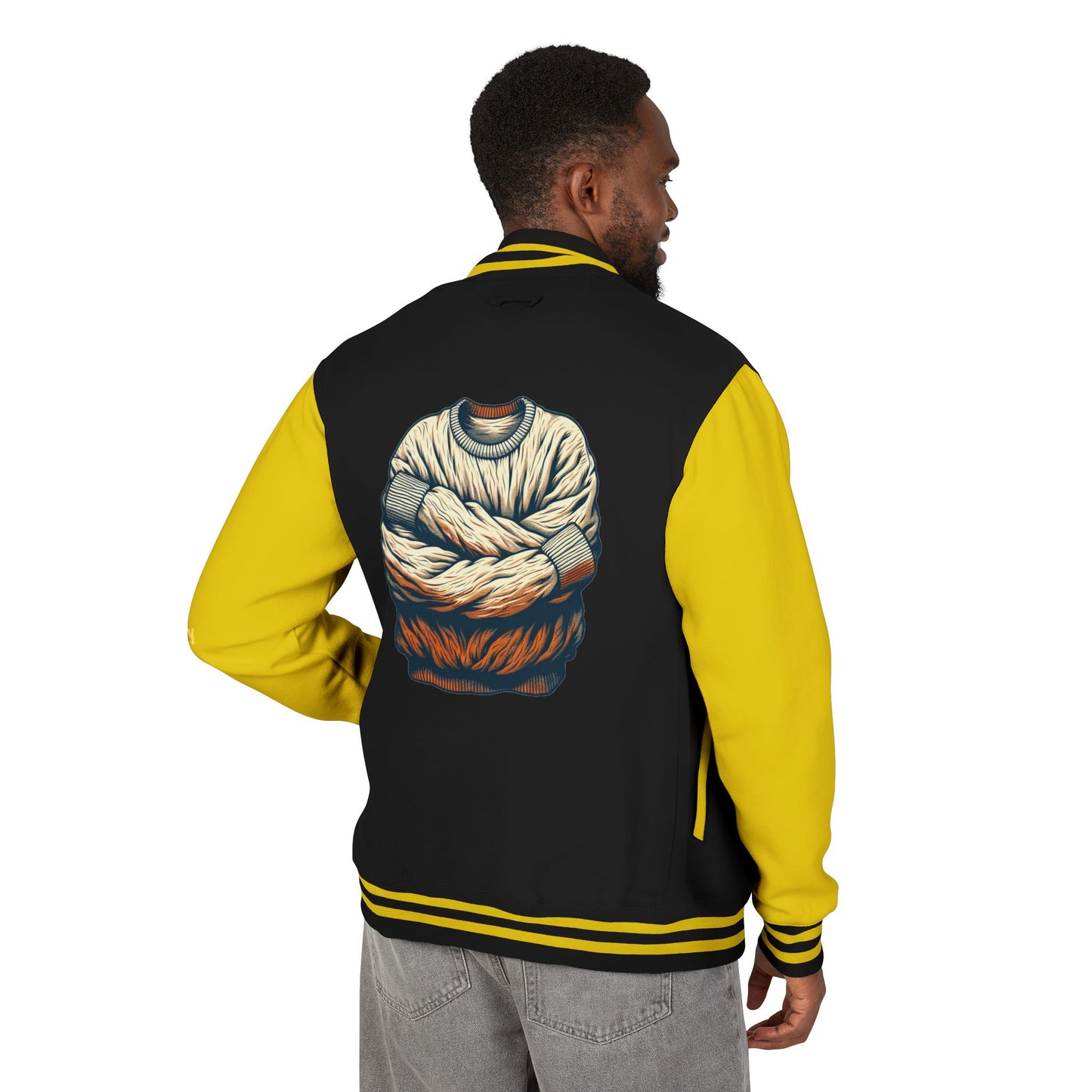 Premium Heavyweight Letterman Jacket - Vintage Athletic Style