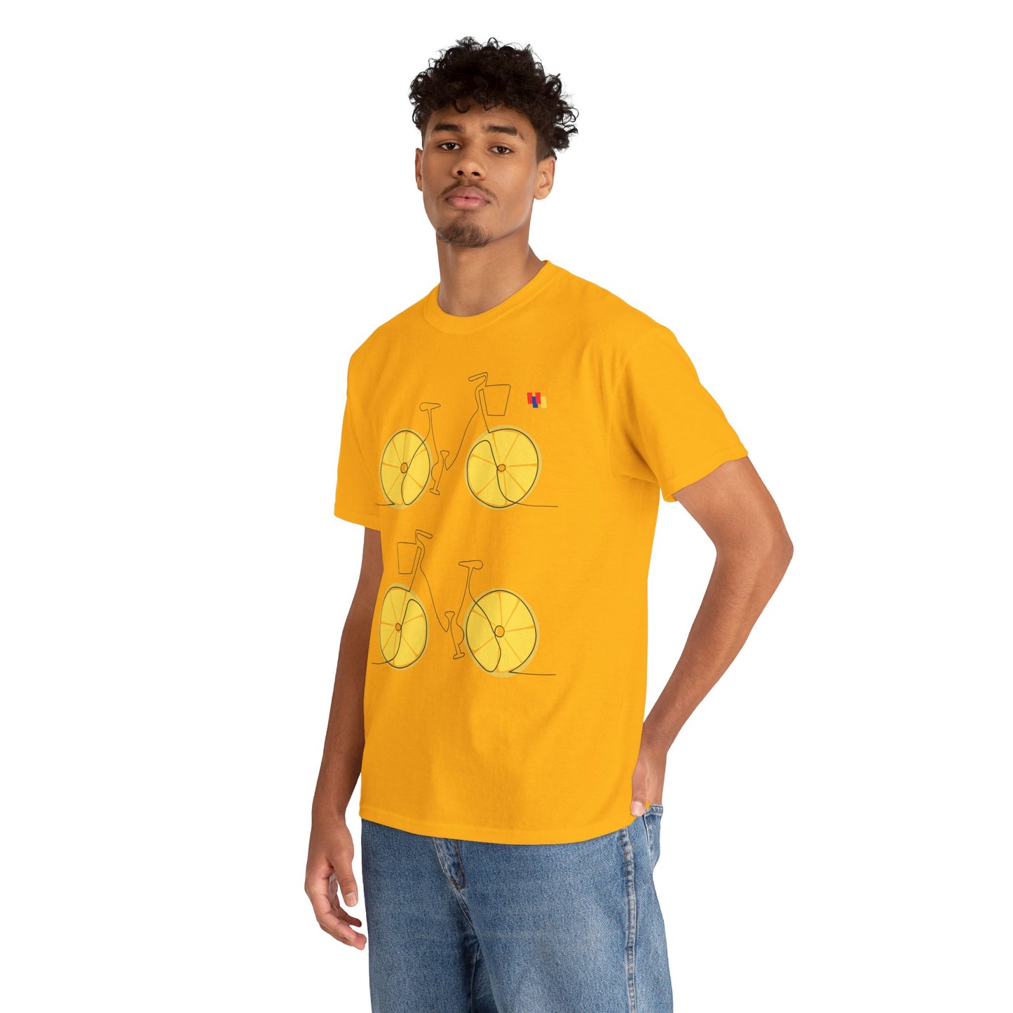 Lemon Bicycle Unisex Heavy Cotton Tee - Fun Graphic Shirt for Cyclists