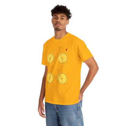 Lemon Bicycle Unisex Heavy Cotton Tee - Fun Graphic Shirt for Cyclists