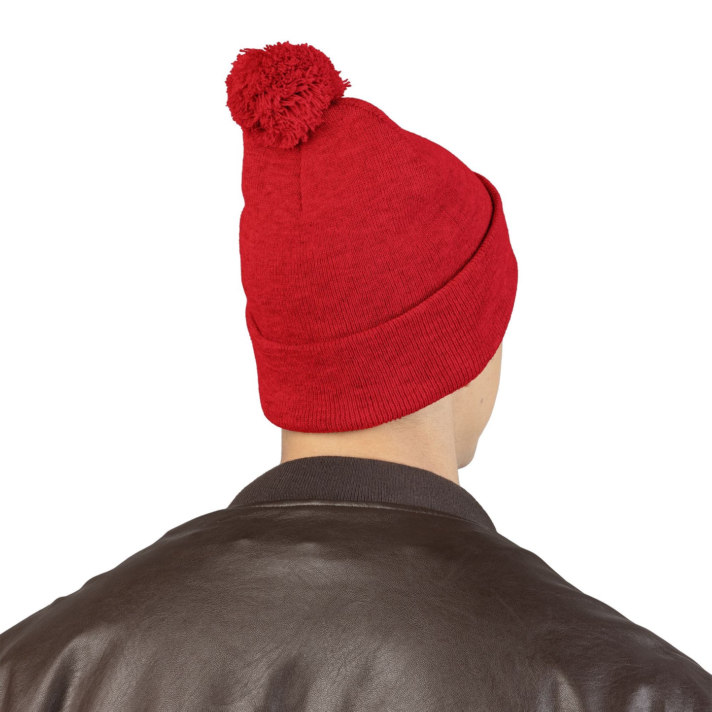 Premium Embroidered Pom-Pom Winter Beanie - Cozy Knit Cap for Ultimate Warmth & Style