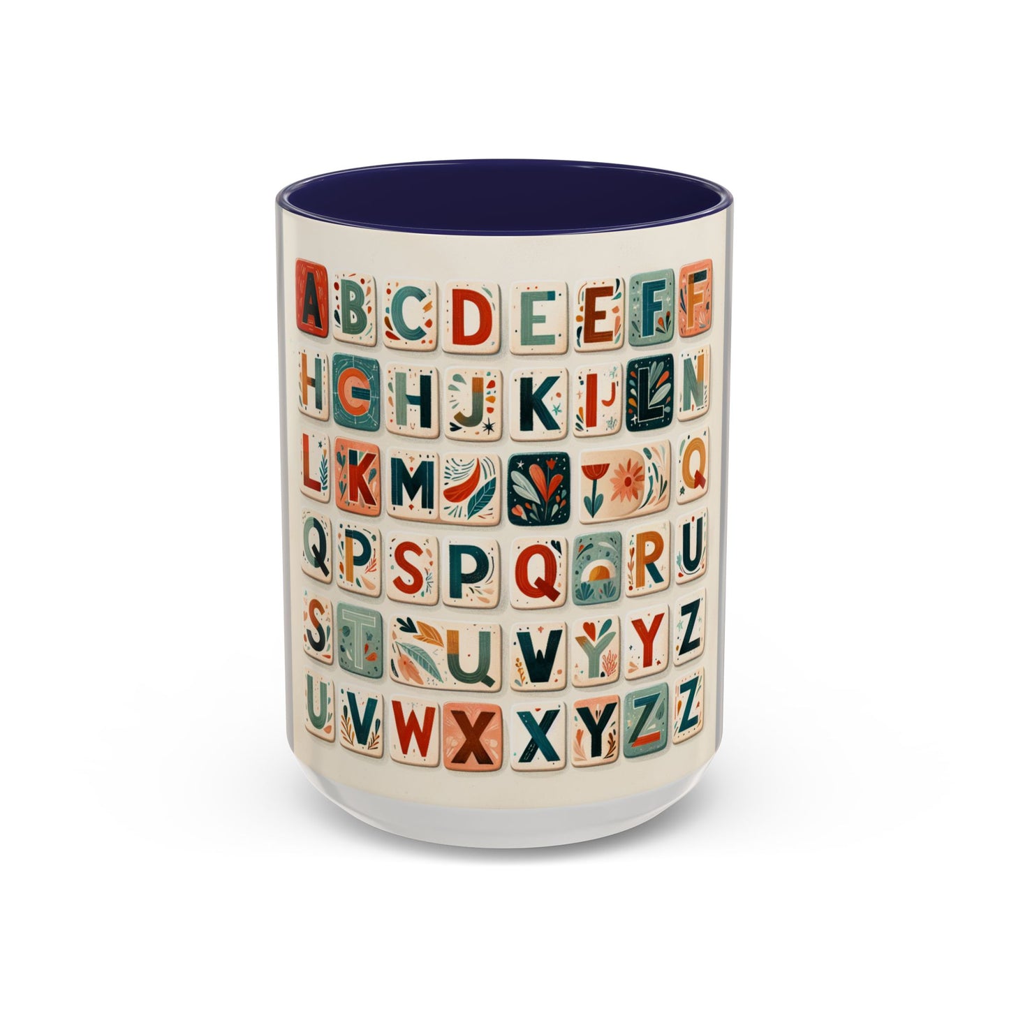 Obay Charming Coffee Mug with Alphabet Design