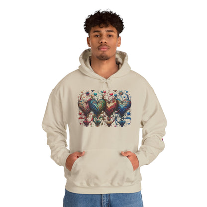 Love-Struck Hearts Hoodie - Ultra-Soft Unisex Comfort That Steals Hearts