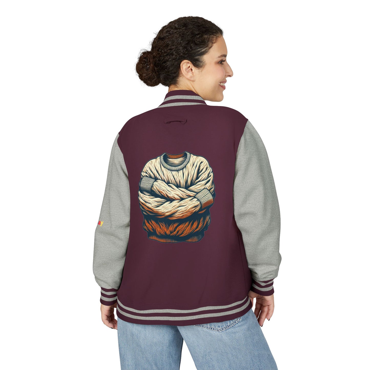 Premium Heavyweight Letterman Jacket - Vintage Athletic Style
