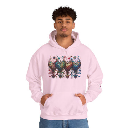 Love-Struck Hearts Hoodie - Ultra-Soft Unisex Comfort That Steals Hearts