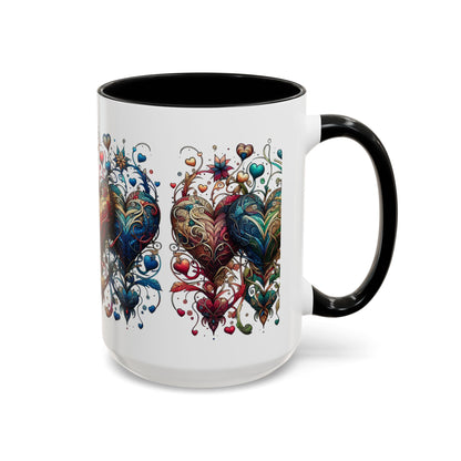 Romantic Heart Coffee Mug - Perfect for Coffee Lovers
