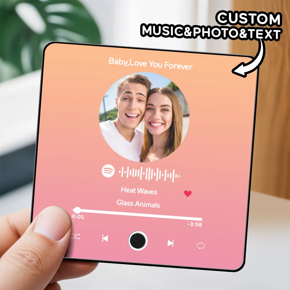 Fridgebeats™ 3.0 Personalized Music Fridge Magnet - Unique Gift for Music Lovers