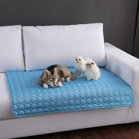 Premium Dog Cooling Mat - Extra Large Self-Cooling Pet Bed for Summer