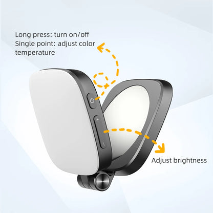 LED Selfie Ring Light - Magnetic Phone Mount with Adjustable Brightness