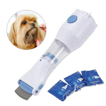 Electric Flea & Lice Remover Comb for Dogs & Cats - Pet Grooming Tool