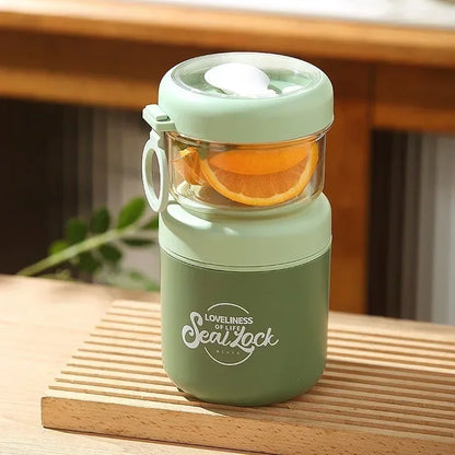 Insulated Stainless Steel Soup Thermos with Spoon - Portable Lunch Container