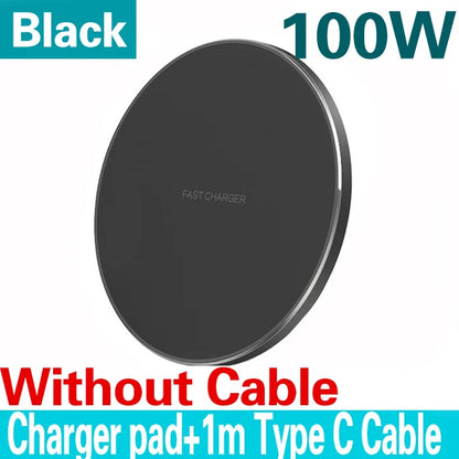 100W Fast Wireless Charger - iPhone & Samsung Galaxy Compatible