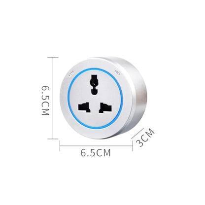 Universal Track Socket with USB - Works with FR/EU/US/UK Plugs | Modern Kitchen Wall Outlet