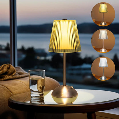 LED Touch Sensor Table Lamp - USB Rechargeable Desk Light