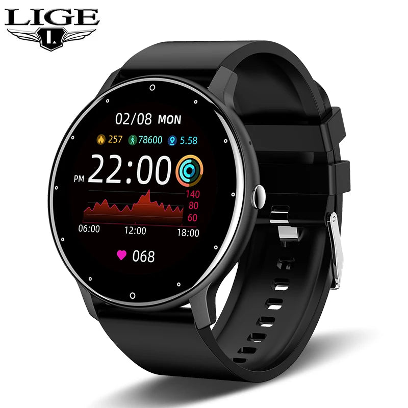 LIGE Smart Watch - Bluetooth Call, Fitness Tracker & IP67 Waterproof