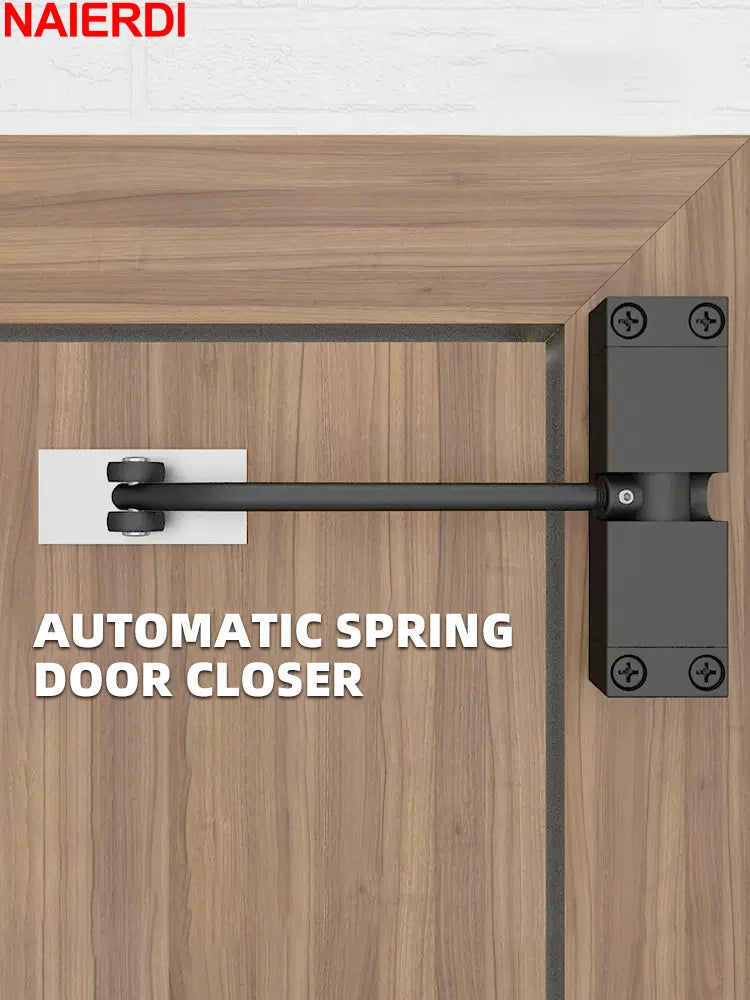 Stainless Steel Automatic Door Closer - Adjustable Spring Hinge