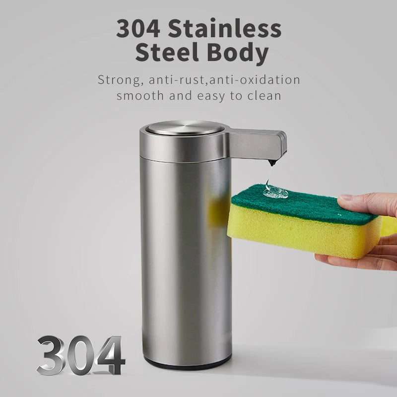 Touchless Automatic Soap Dispenser - Premium 304 Stainless Steel Smart Sensor