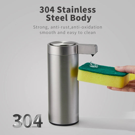 Touchless Automatic Soap Dispenser - Premium 304 Stainless Steel Smart Sensor