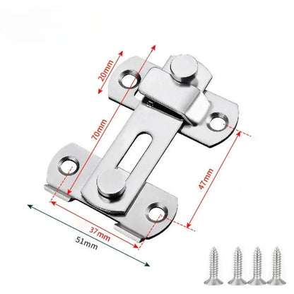 Premium Stainless Steel Toggle Latch - Heavy-Duty 180° Barn Door Lock