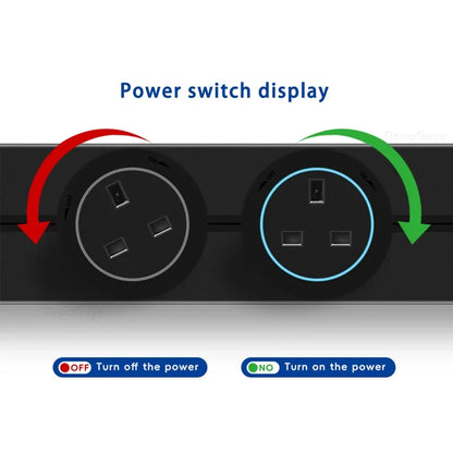 Universal Power Track Socket - Multi-Standard EU/UK/FR/Korea | Premium Wall Mount